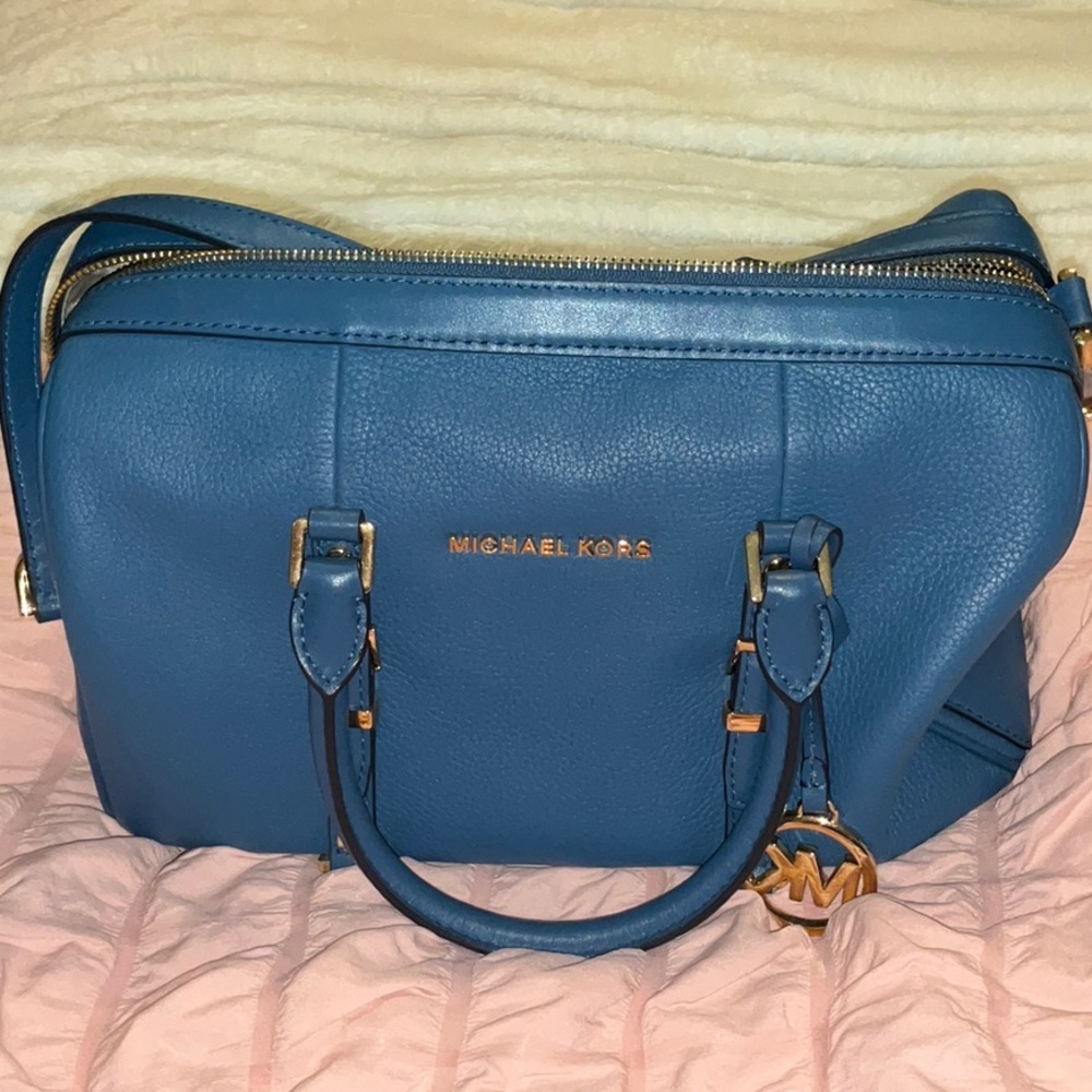 Michael Kors blue purse